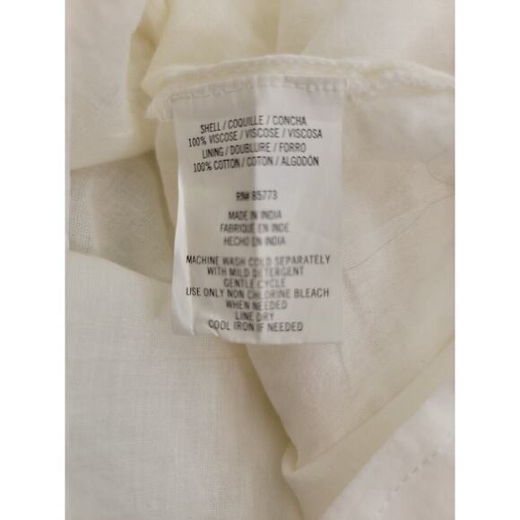 Oneill Babydoll Mini DressSz Medium Eyelet Lined Cottage Boho Beachy Vacation - Picture 10 of 11